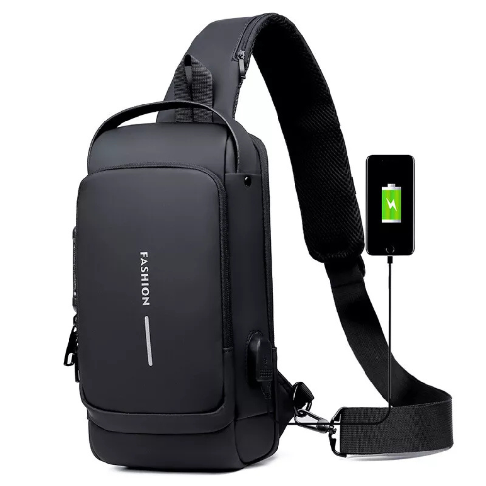 Anti-Theft Crossbody Charging Bag